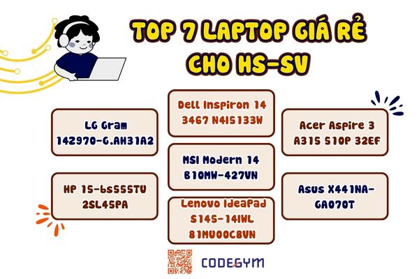 TOP 7 Laptop giá rẻ cho HS-SV